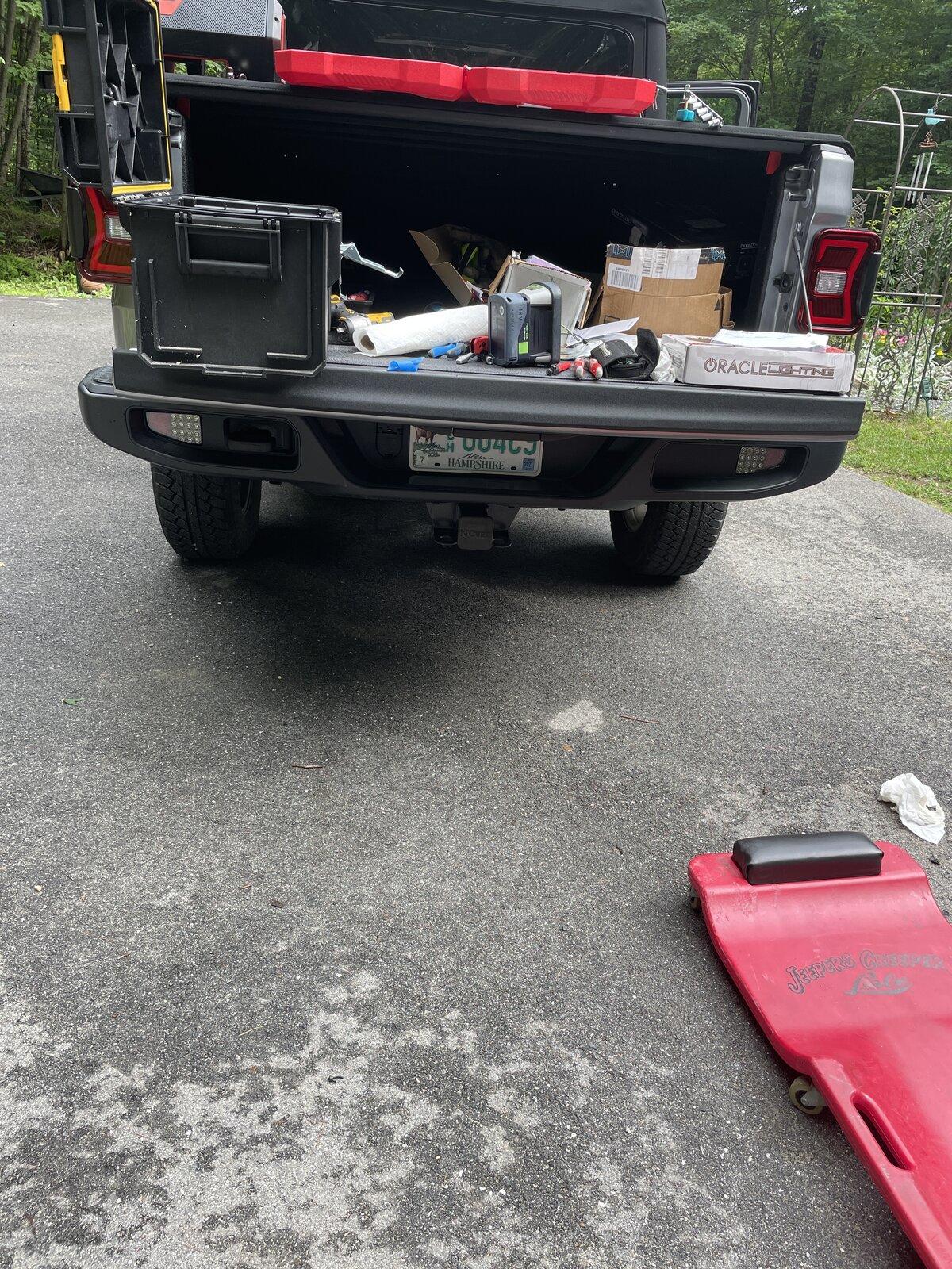 Jeep Gladiator Auxiliary LED Reverse Lights (Integrated Rear Bumper) image