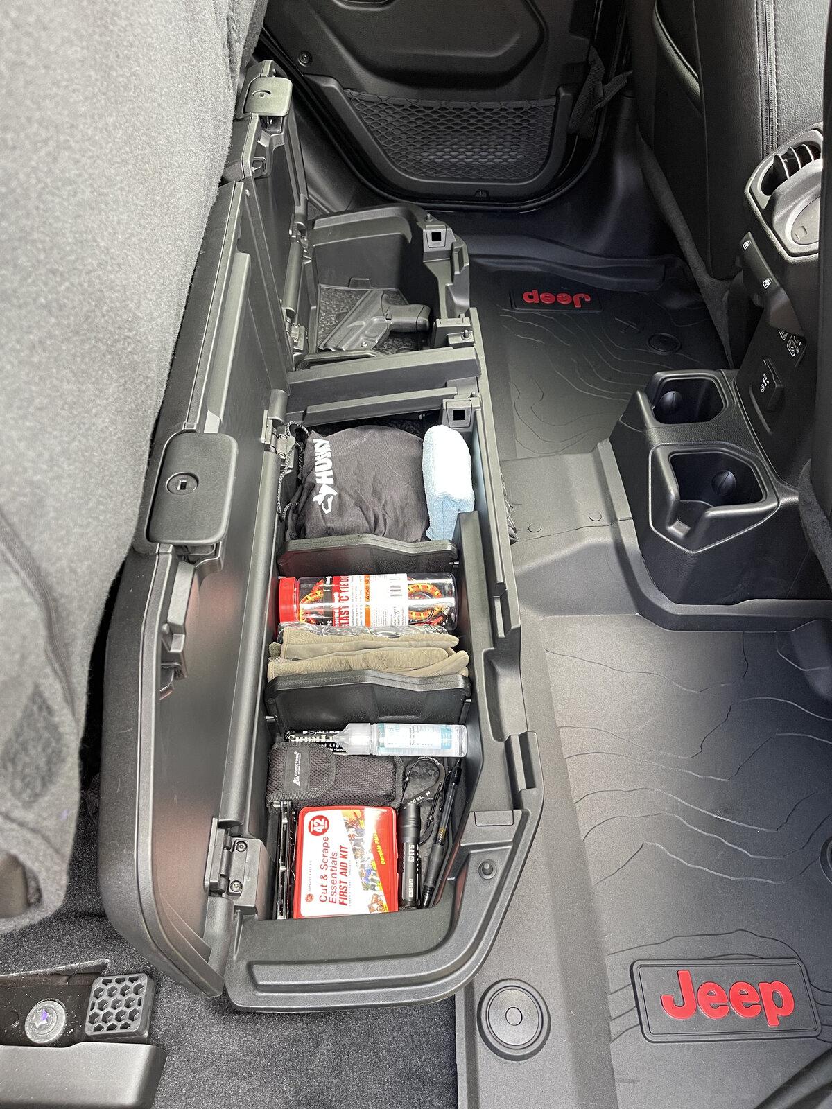Jeep Gladiator How do you use your rear seat storage? (Pic request) 41F3C9AC-1662-40E3-BBCD-2E7E840C3B65