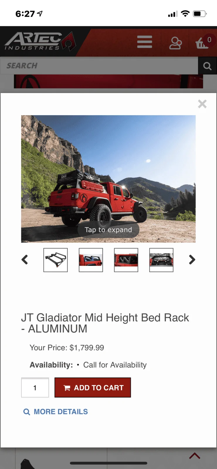 Jeep Gladiator ARTEC Bed Rack San Diego EAA8CECE-892F-4505-B852-C59C755183D2
