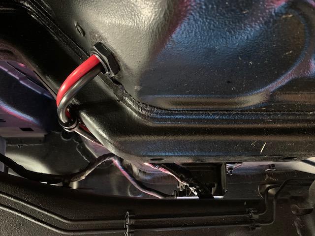 Jeep Gladiator ARB Twin w/813 Behind Rear Seat Mount install back frame hose clamp through fittin