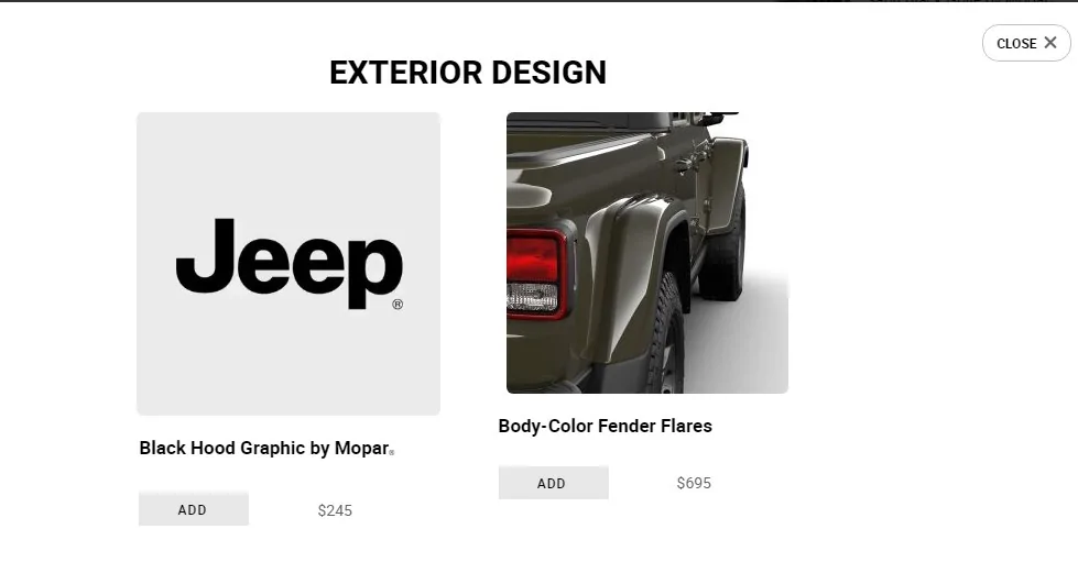 Jeep Gladiator Anyone ordered Mopar hood blackout on Mojave? h1