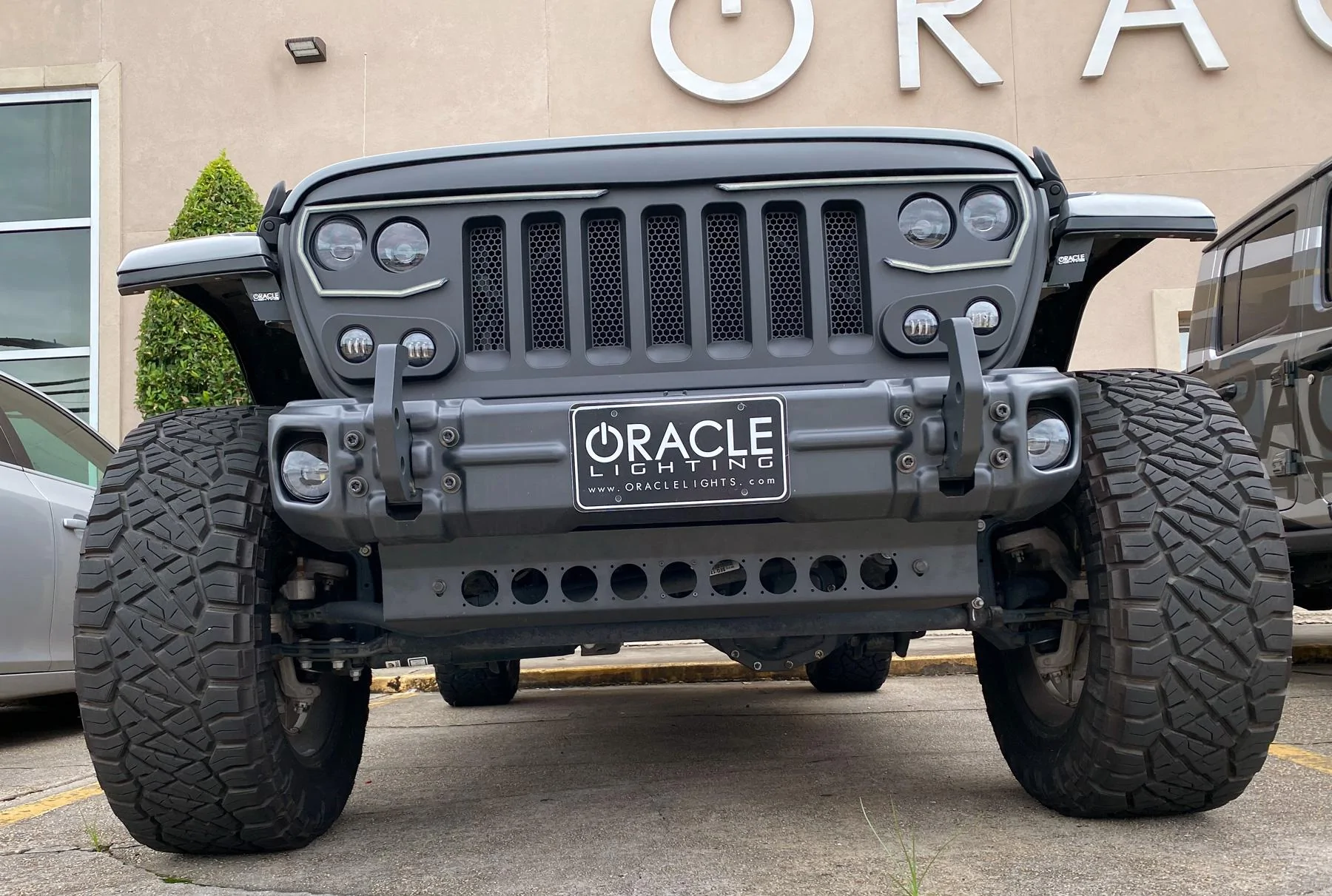 Jeep Gladiator LED Aux Light Integrated Front Skid Plate Concept IMG_4868