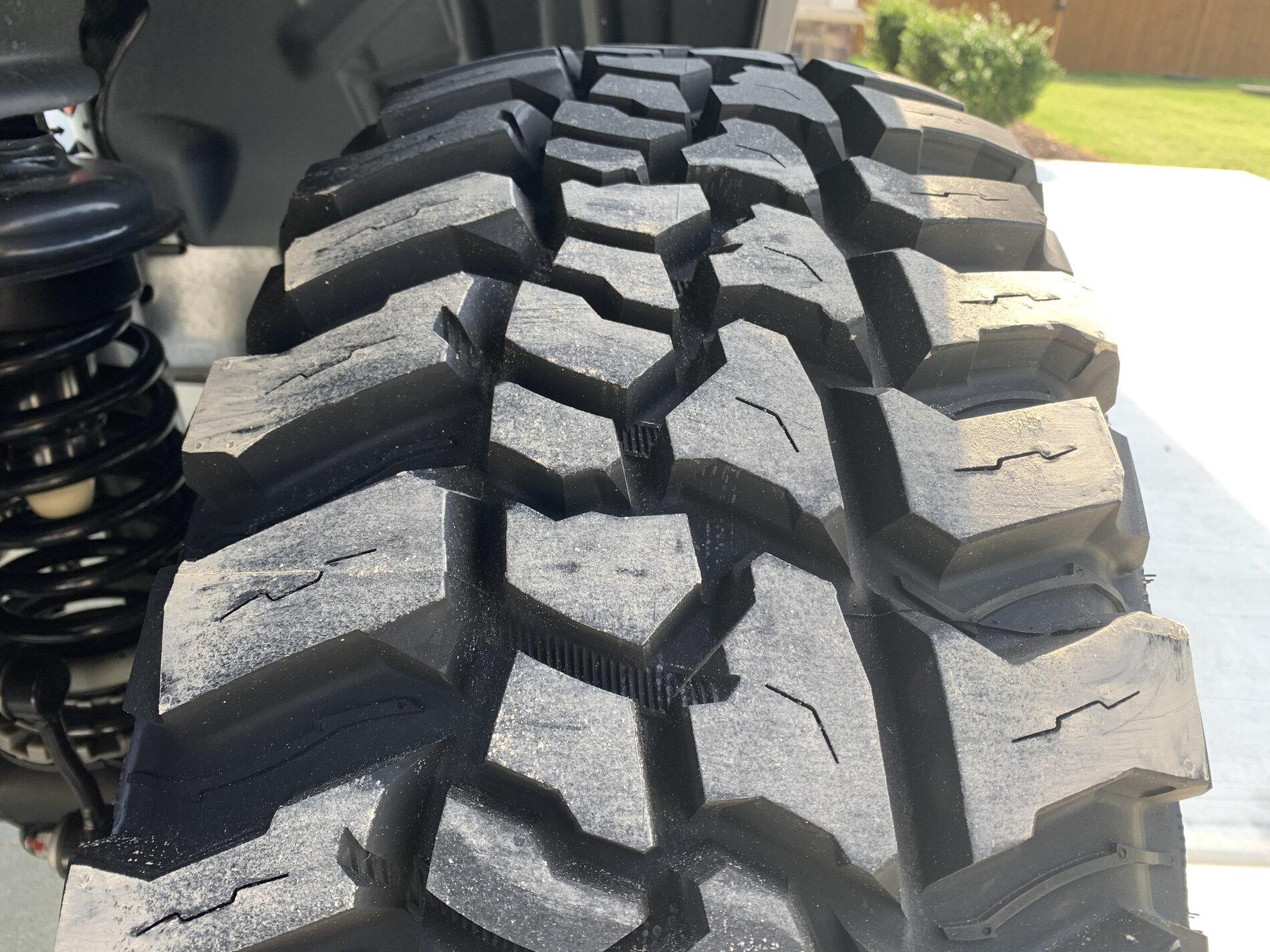 Jeep Gladiator MT Baja Boss 37's, chalk test unnamed3