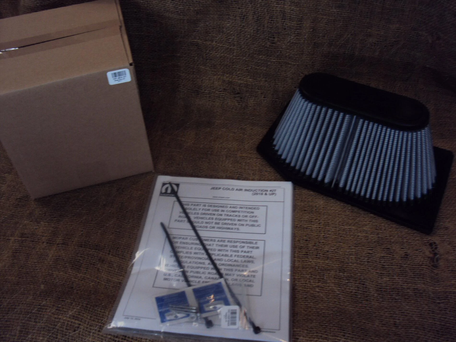 Jeep Gladiator MOPAR PERFORMANCE Cold Air Intake w/ AFE POWER Air Filter. 3.6 V6 Nearly NEW. Great Condition. $250.00 DSC02422