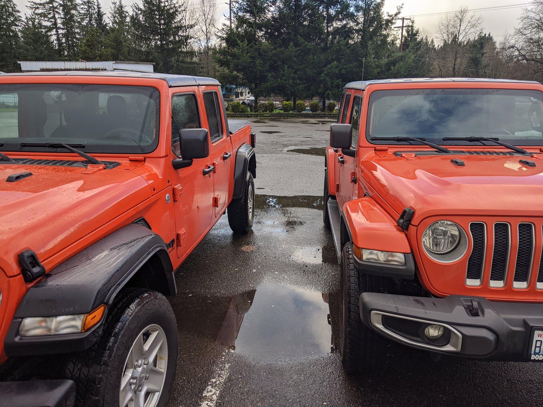 Jeep Gladiator Jeeps Parking Next To Jeeps IMG_20200128_130238