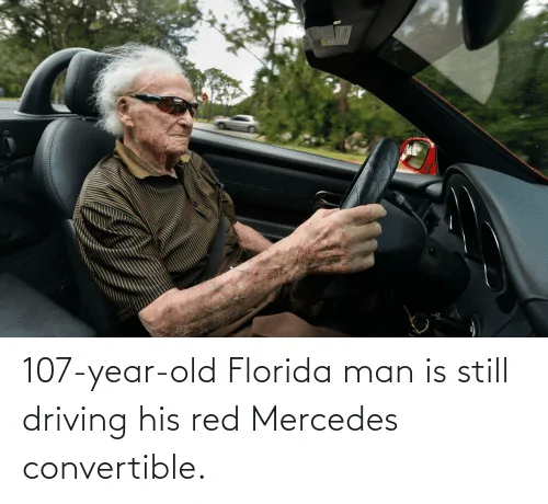 Jeep Gladiator Insurance discount because of advanced safety package? 107-year-old-florida-man-is-still-driving-his-red-mercedes-convertible-69124423