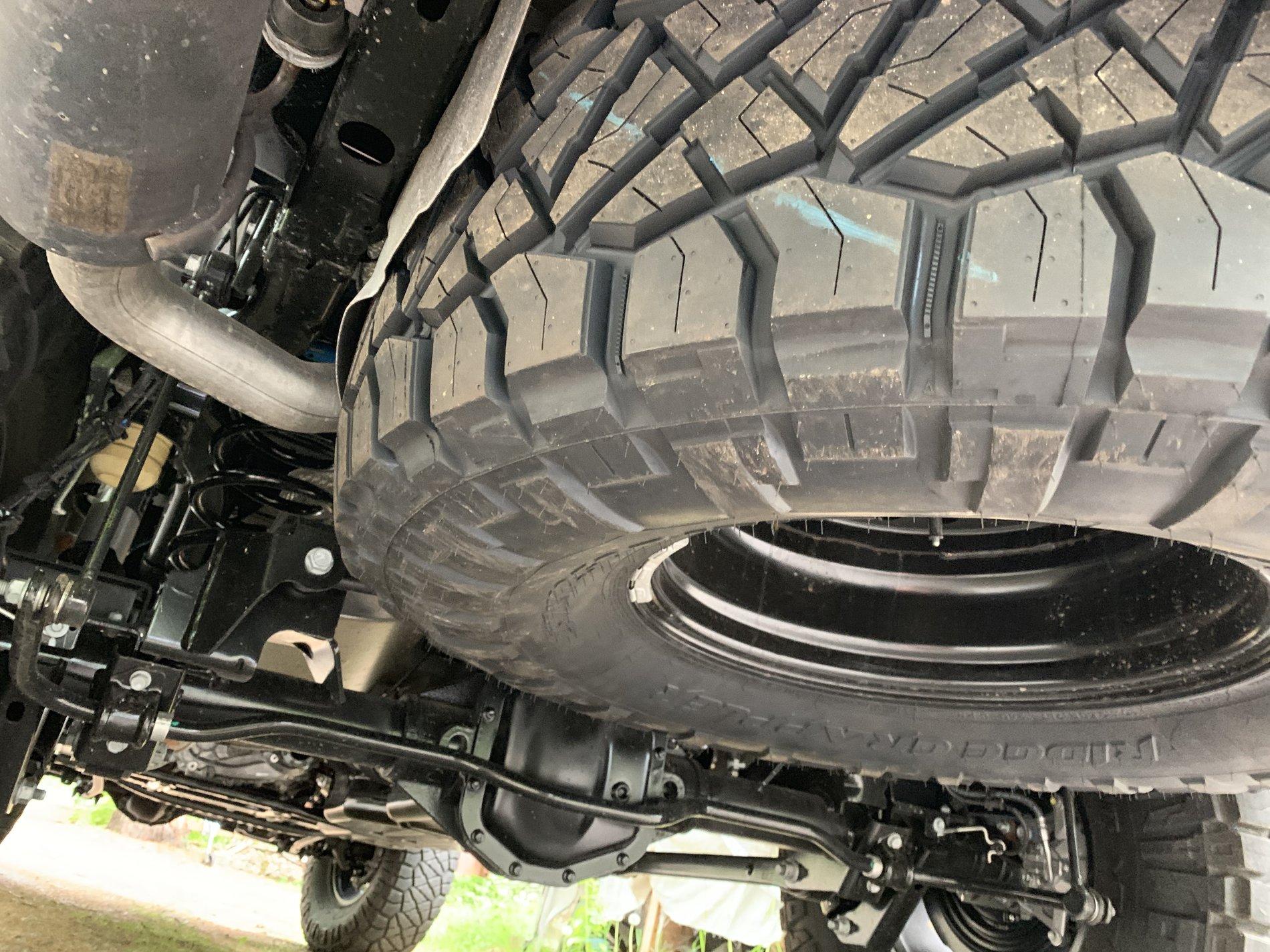 Jeep Gladiator My 37” spare fits in stock location 372A1D4F-07F8-4C27-BDA1-7423023835E4