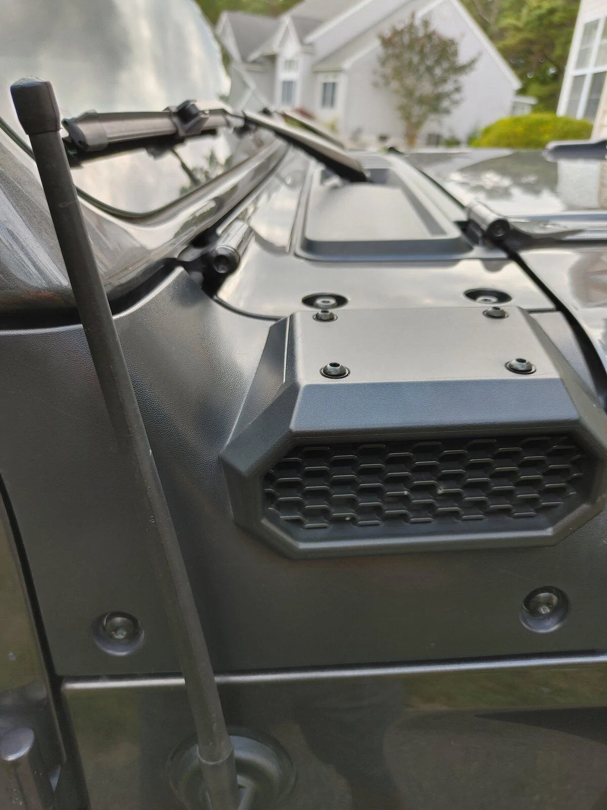 Jeep Gladiator Quad LED mount with Rugged Ridge Snorkel 0718211646_HDR