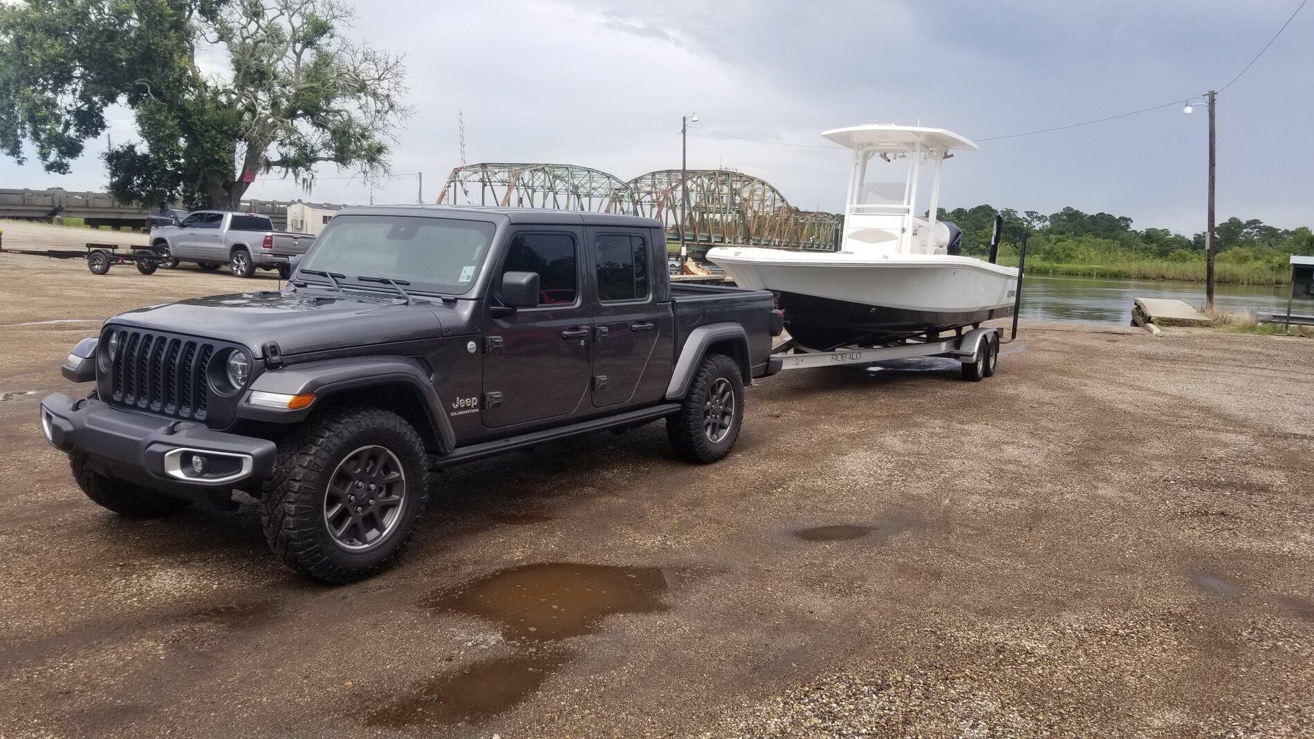 Jeep Gladiator First tow with my Gladiator Overland. 20210718_150017