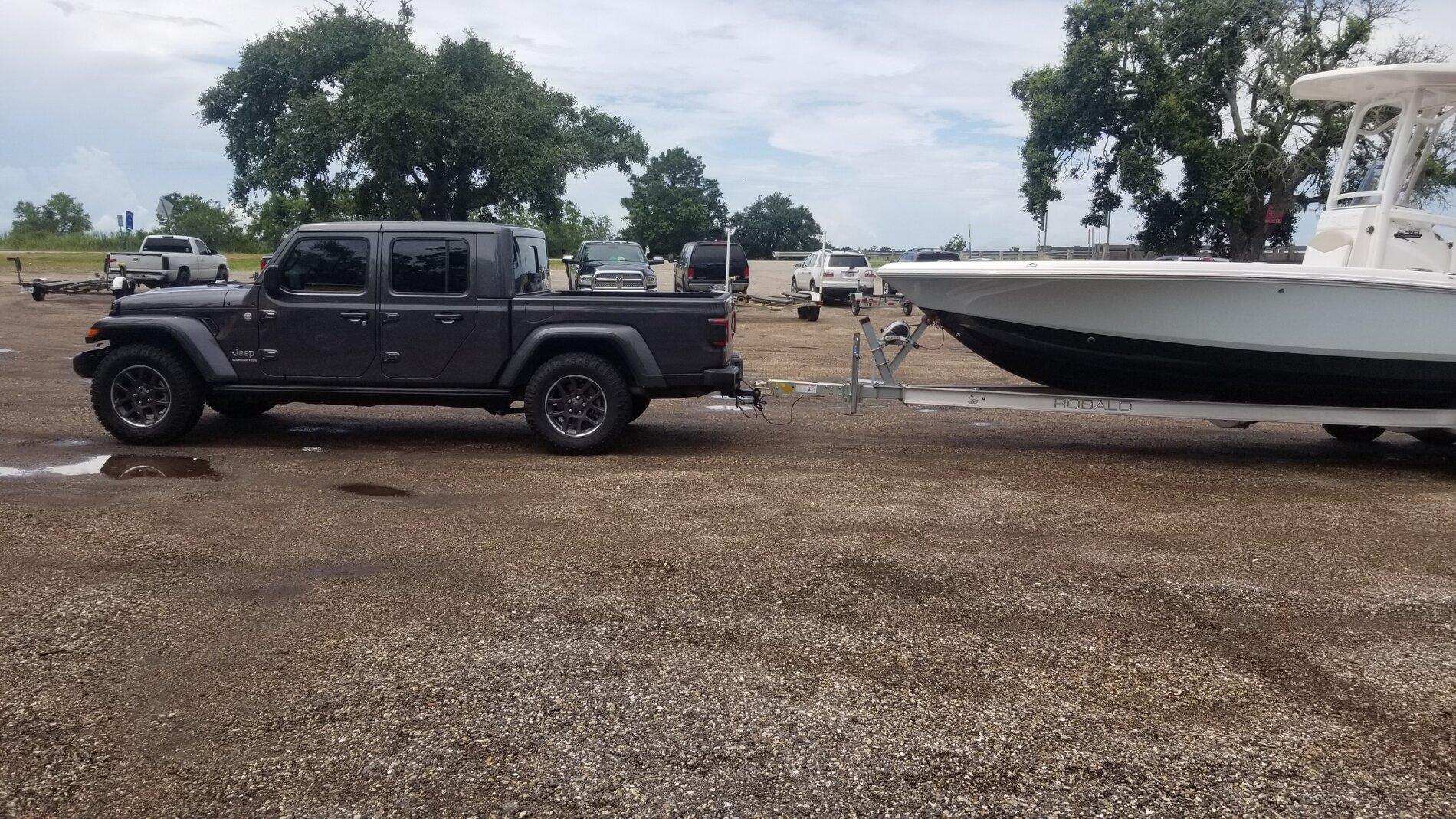 Jeep Gladiator First tow with my Gladiator Overland. 20210718_150002