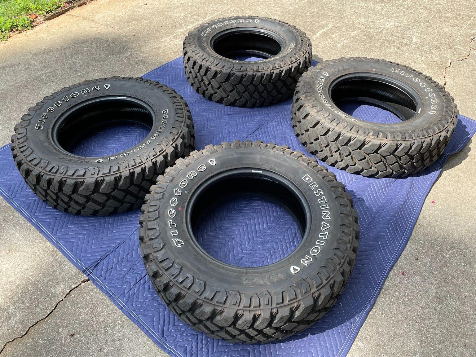 Jeep Gladiator Firestone Destination M/T2 Tires (255/75R17) tires-four