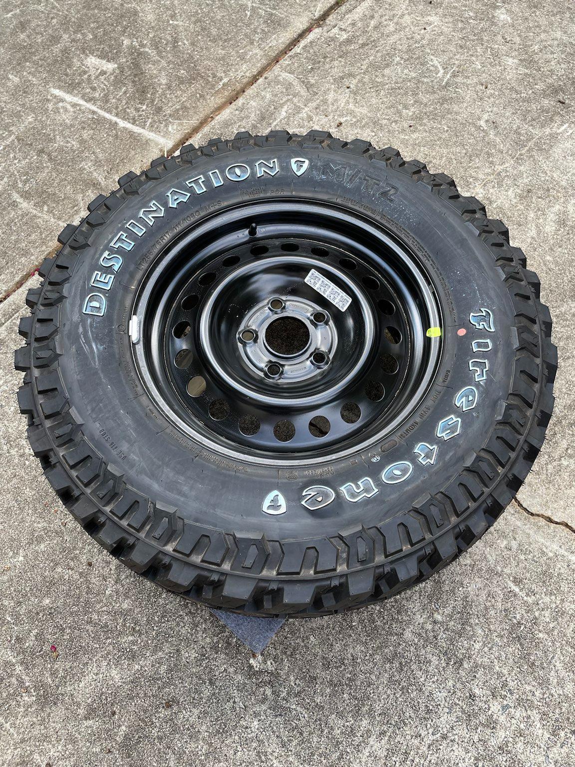 Jeep Gladiator Firestone Destination M/T2 Tires (255/75R17) tires-spar