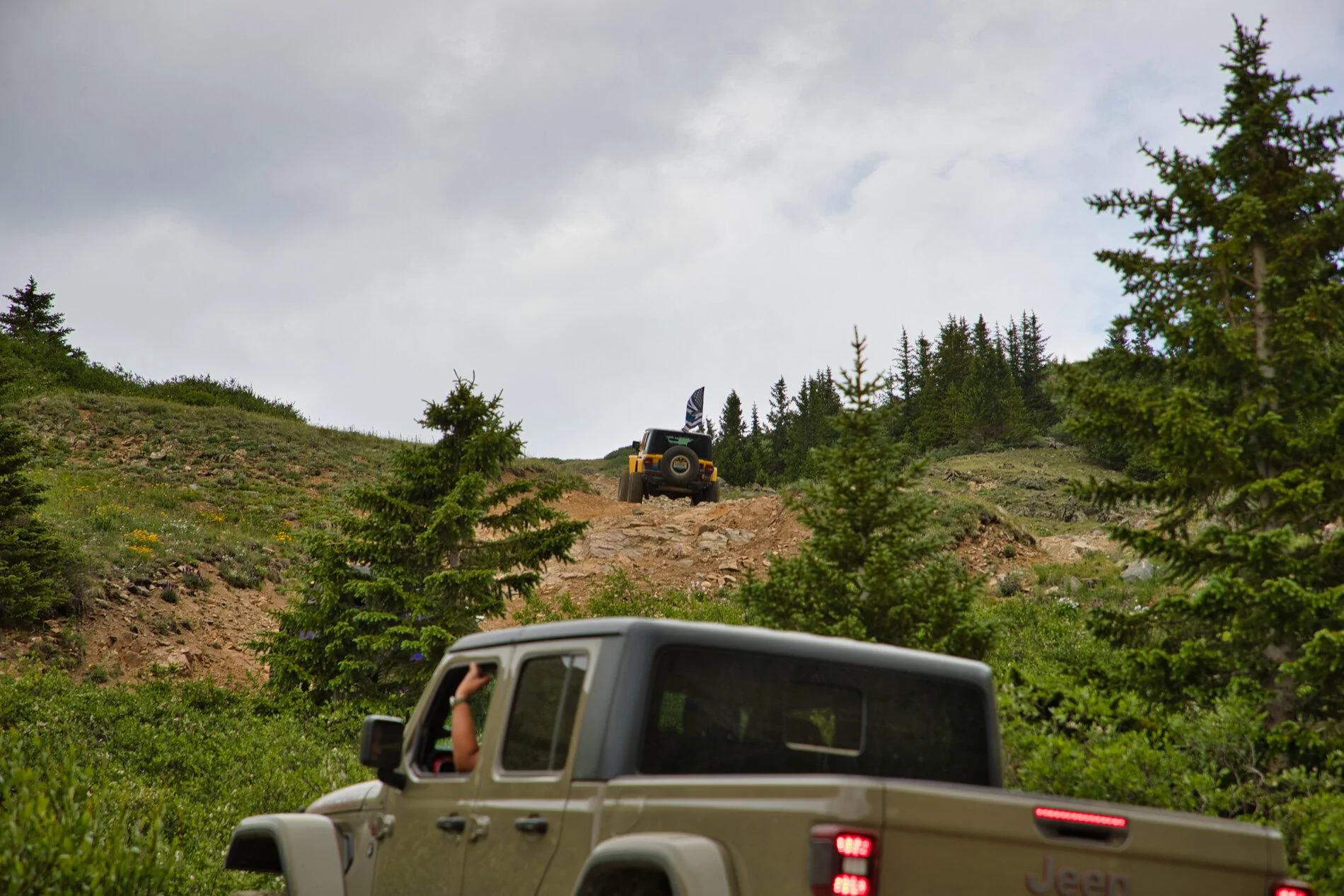 Jeep Gladiator Georgia Pass to Glacier Ridge Road, Middle Fork Swan River and Deer Creek Trails A31I5942
