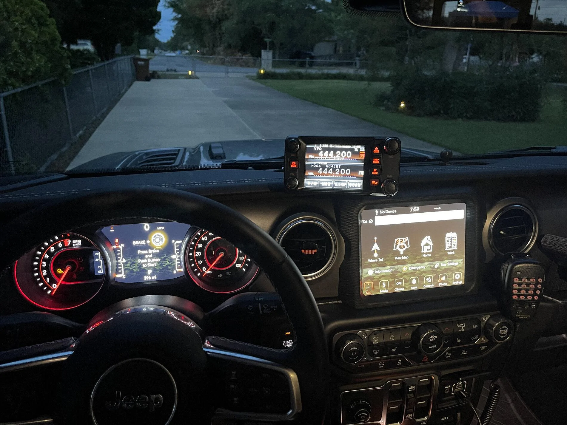 Jeep Gladiator VHF radio install 00A8DA6C-B968-4A31-A34E-053696C7EDAD