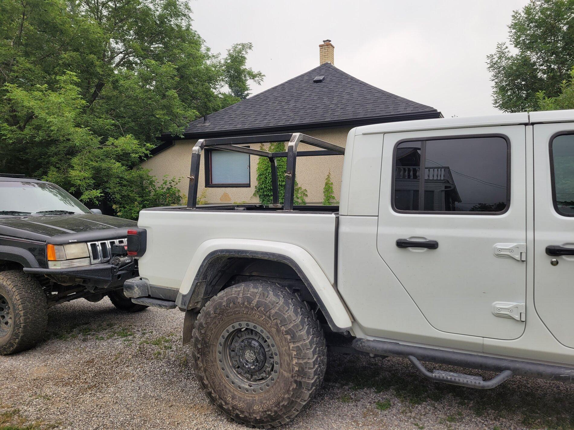 Jeep Gladiator Mini expedition rack/rtt build 20210719_120447