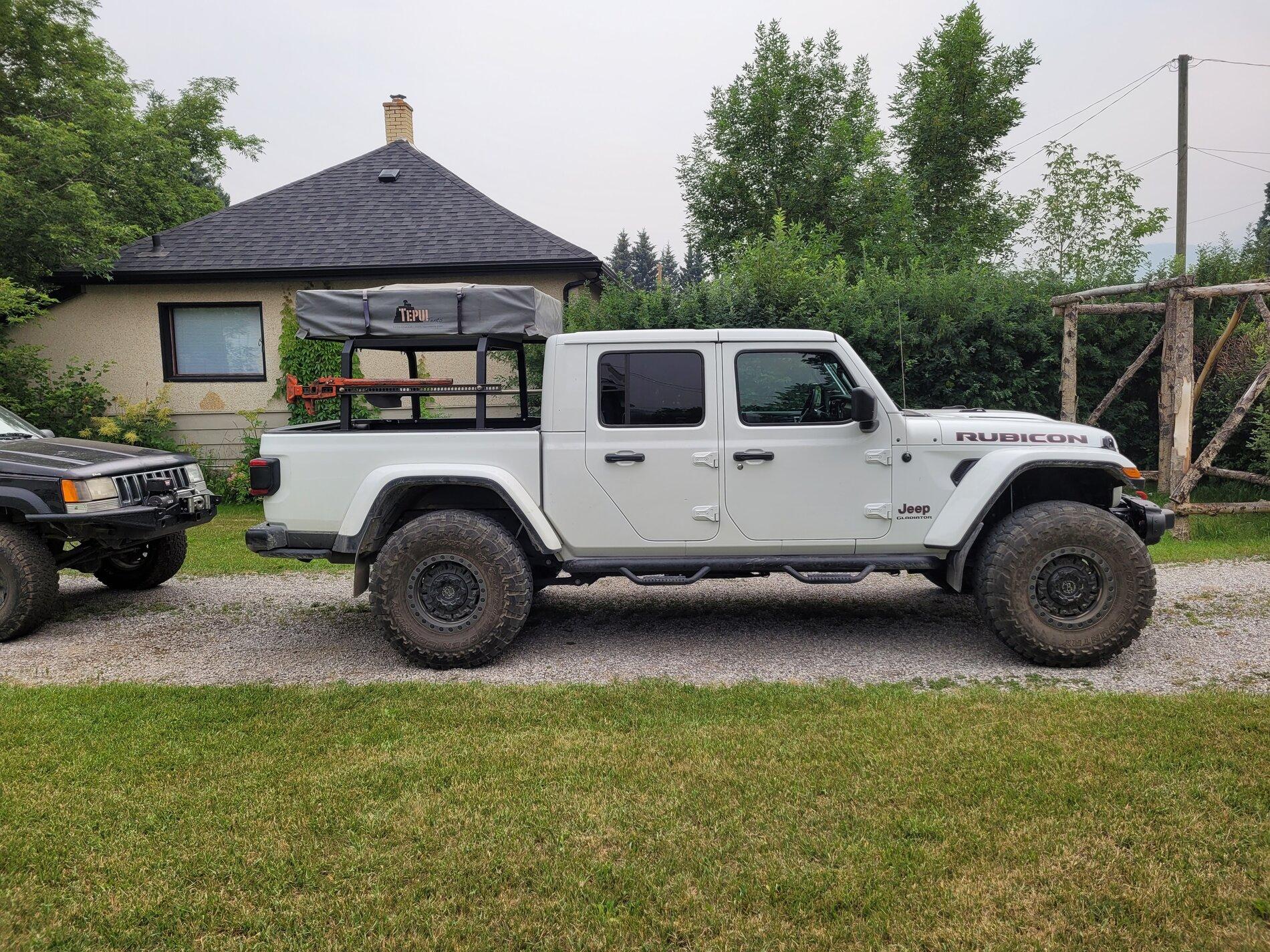 Jeep Gladiator Mini expedition rack/rtt build 20210719_160905