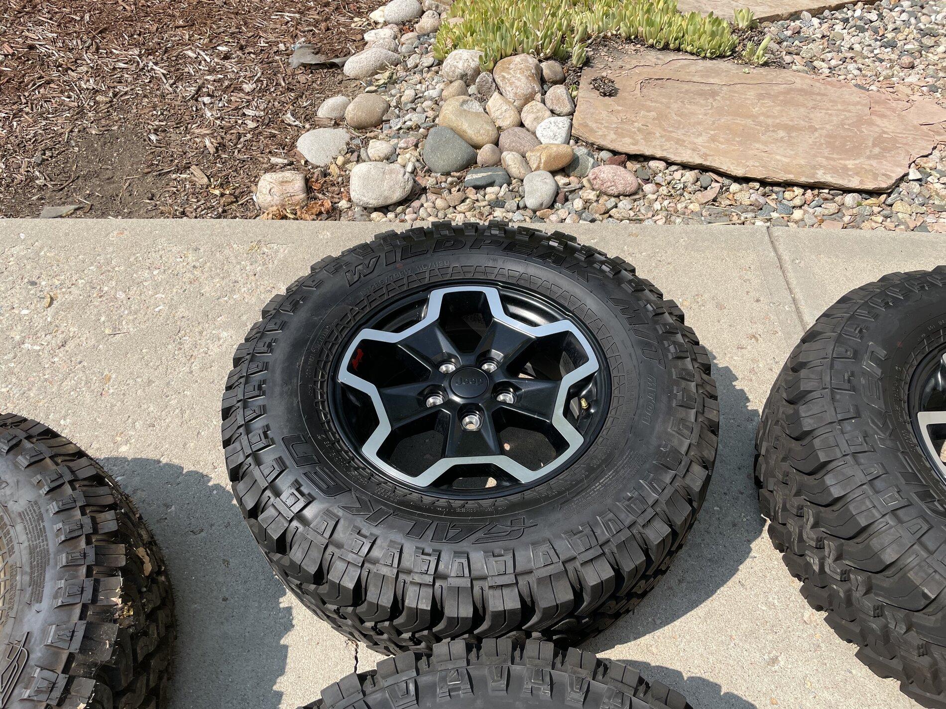 Jeep Gladiator JT stock wheels & tires for sale, no tpms or lugnuts.  $1000 obo 2A8F078A-75BD-4D88-AA1A-13142A590F17