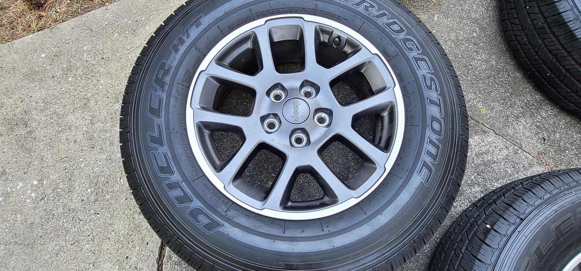 Jeep Gladiator 2021 Gladiator Overland Rims and Tires Free to good home. 20210625_183632