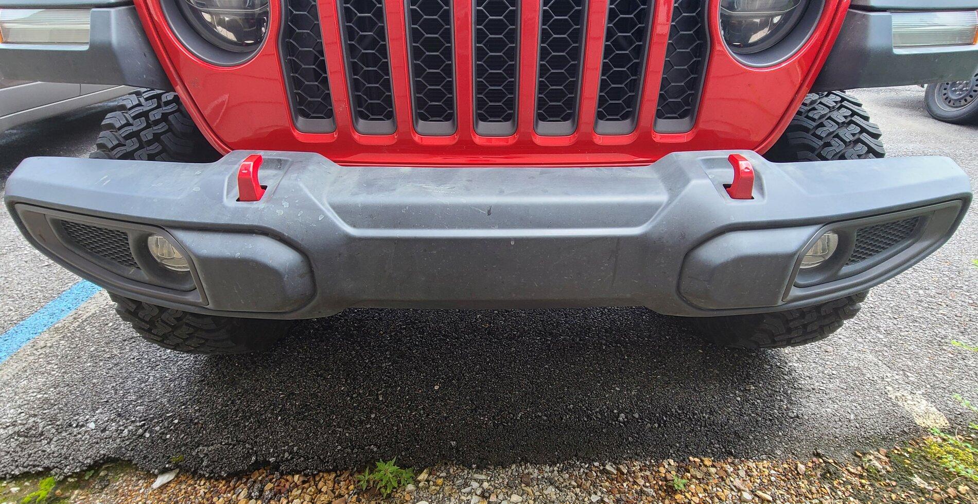 Jeep Gladiator New Apex 12K Harbor Freight winch Install 20210720_113850