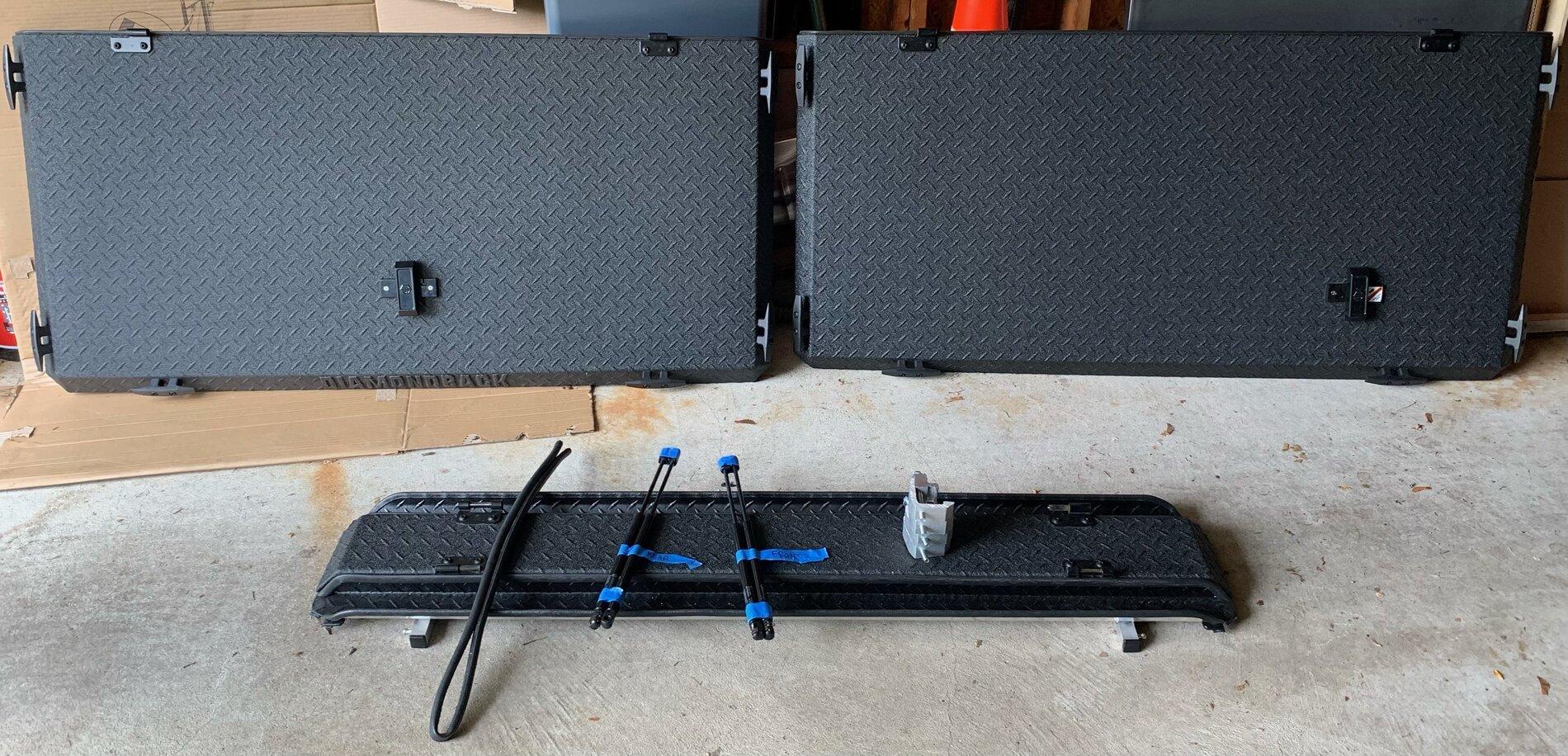 Jeep Gladiator FS: Diamondback HD hard tonneau cover (w/ trail rail clamps) (sale pending) tonneau