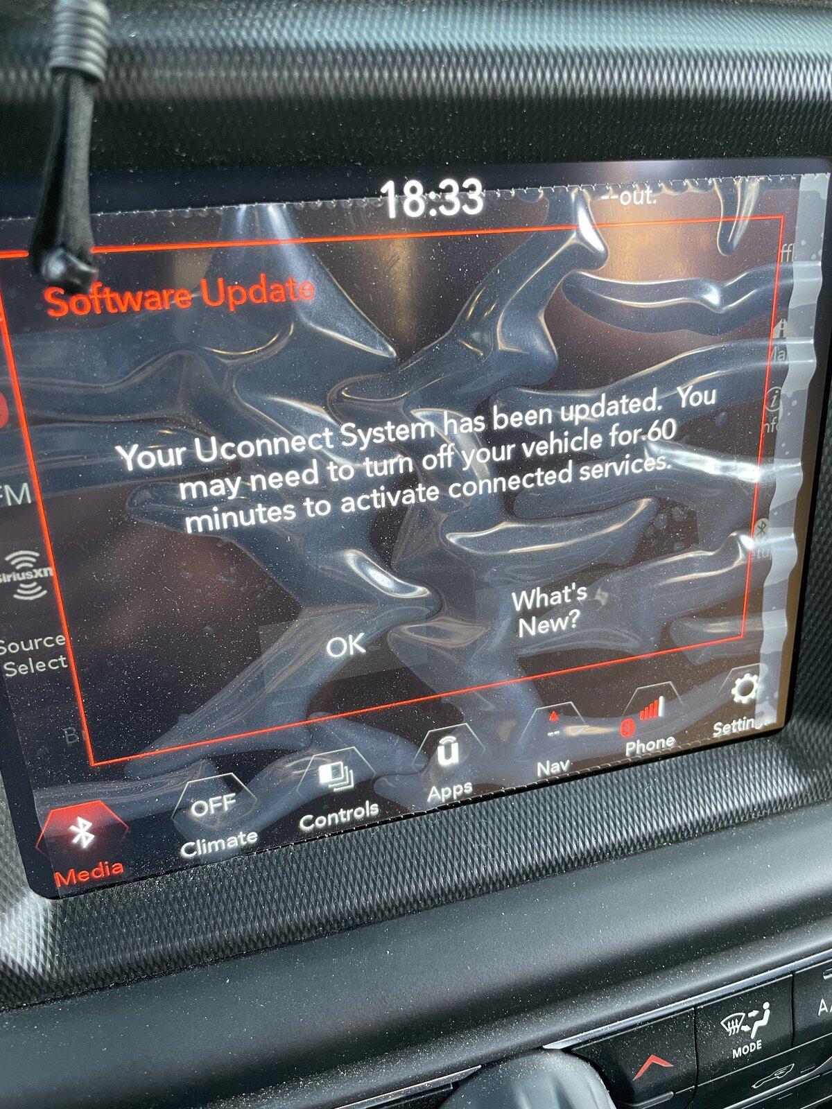 Jeep Gladiator Software Update Today, Do I Need to Keep The Gladiator in “Run?” 30FC581F-A52E-4F4D-833D-5BAD51F7F091
