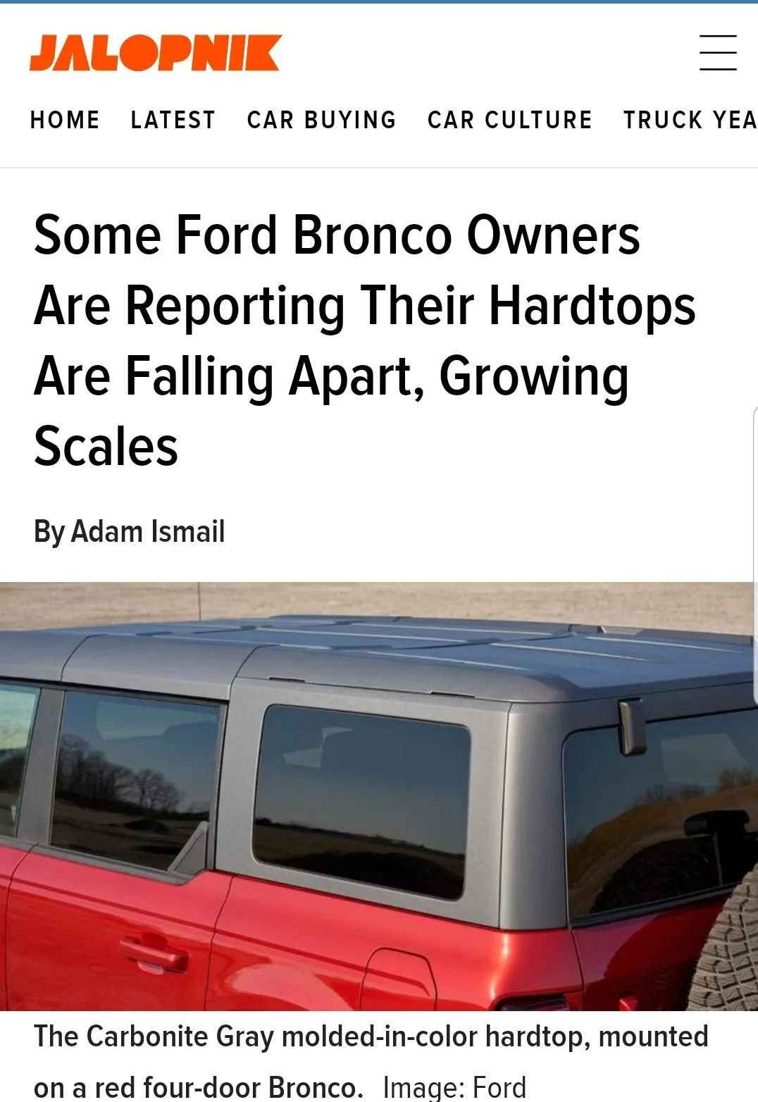 Jeep Gladiator New Bronco!  Hard Top Issues  ... Screenshot_20210721-083825_Chrom