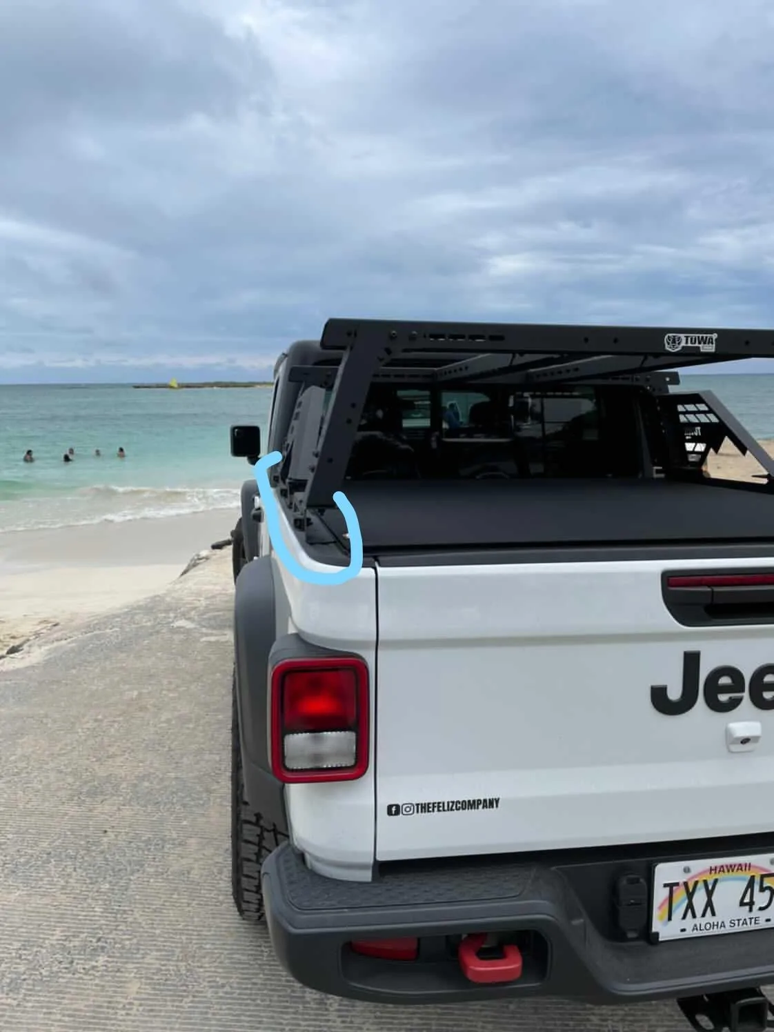 Jeep Gladiator TUWA PRO®️ 4CX Series MOAB Bed Rack System! Tonneau cover_LI