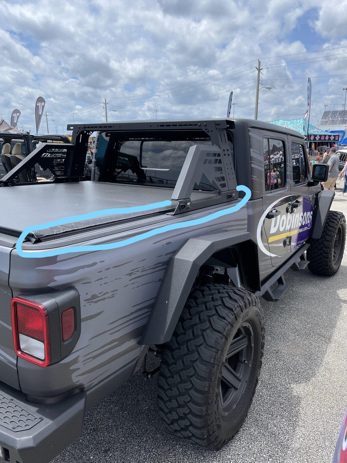 Jeep Gladiator TUWA PRO®️ 4CX Series MOAB Bed Rack System! Tonneau cover 2_LI