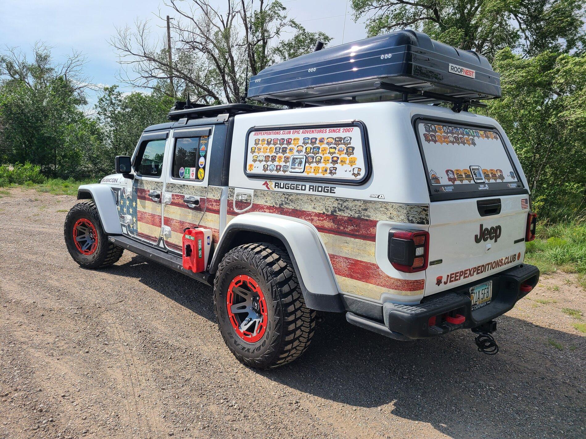 Jeep Gladiator Bed layout for Overlanding 20210714_161621