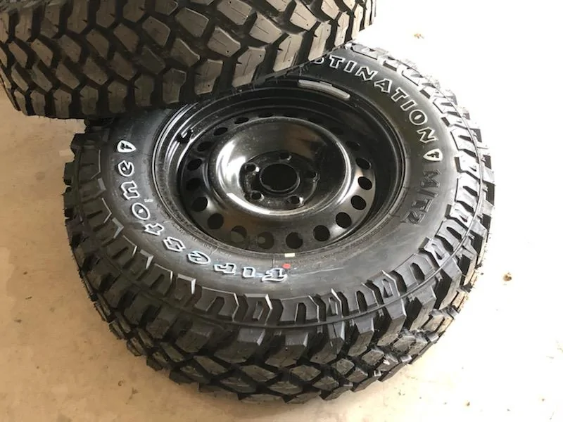 Jeep Gladiator New Firestone destination MT2s with wheels IMG_1265