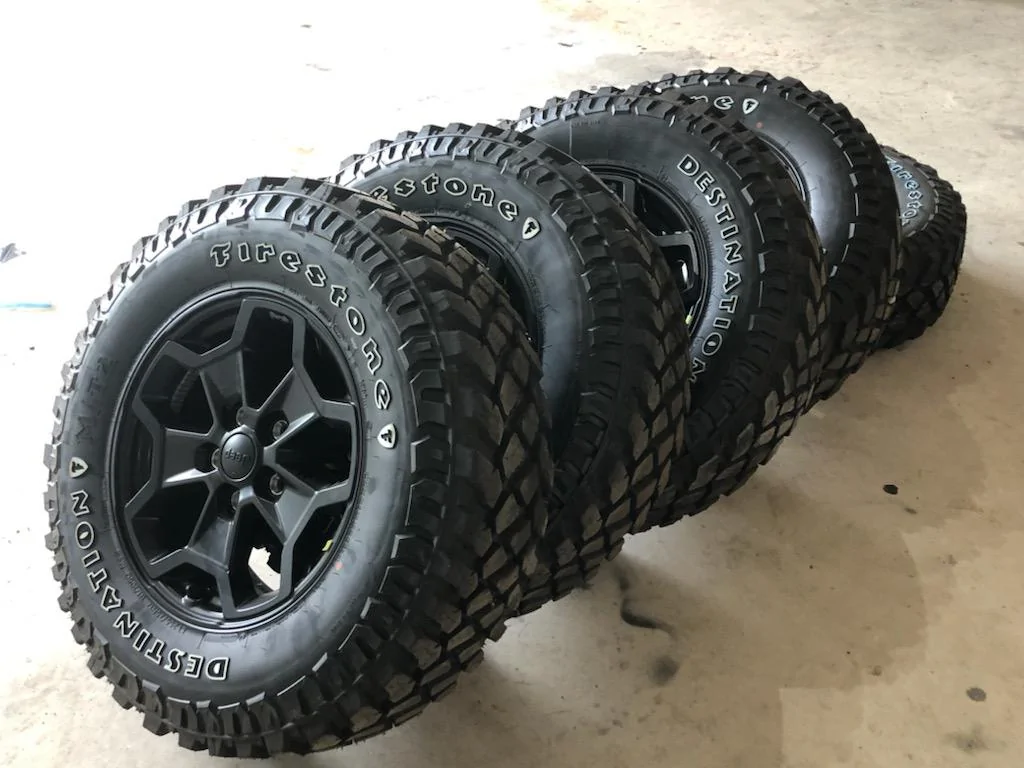 Jeep Gladiator New Firestone destination MT2s with wheels IMG_1264