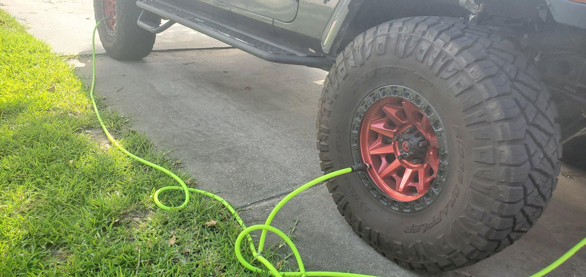 Jeep Gladiator I made a 4 tire inflation system and parts list. 20210723_173057