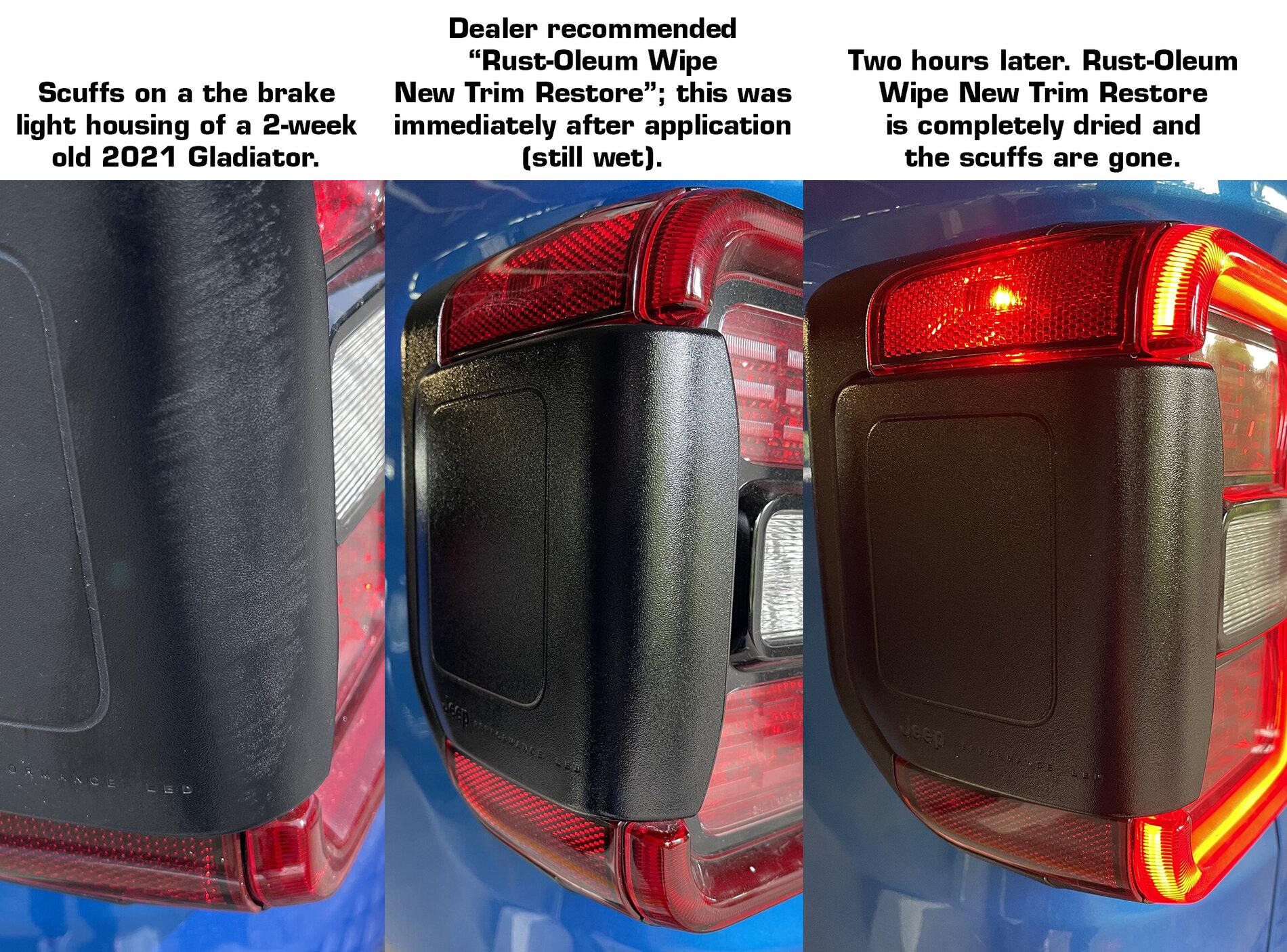 Jeep Gladiator Removal of Scuffs On Left-Rear Taillight + Left-Rear Bumper AOI