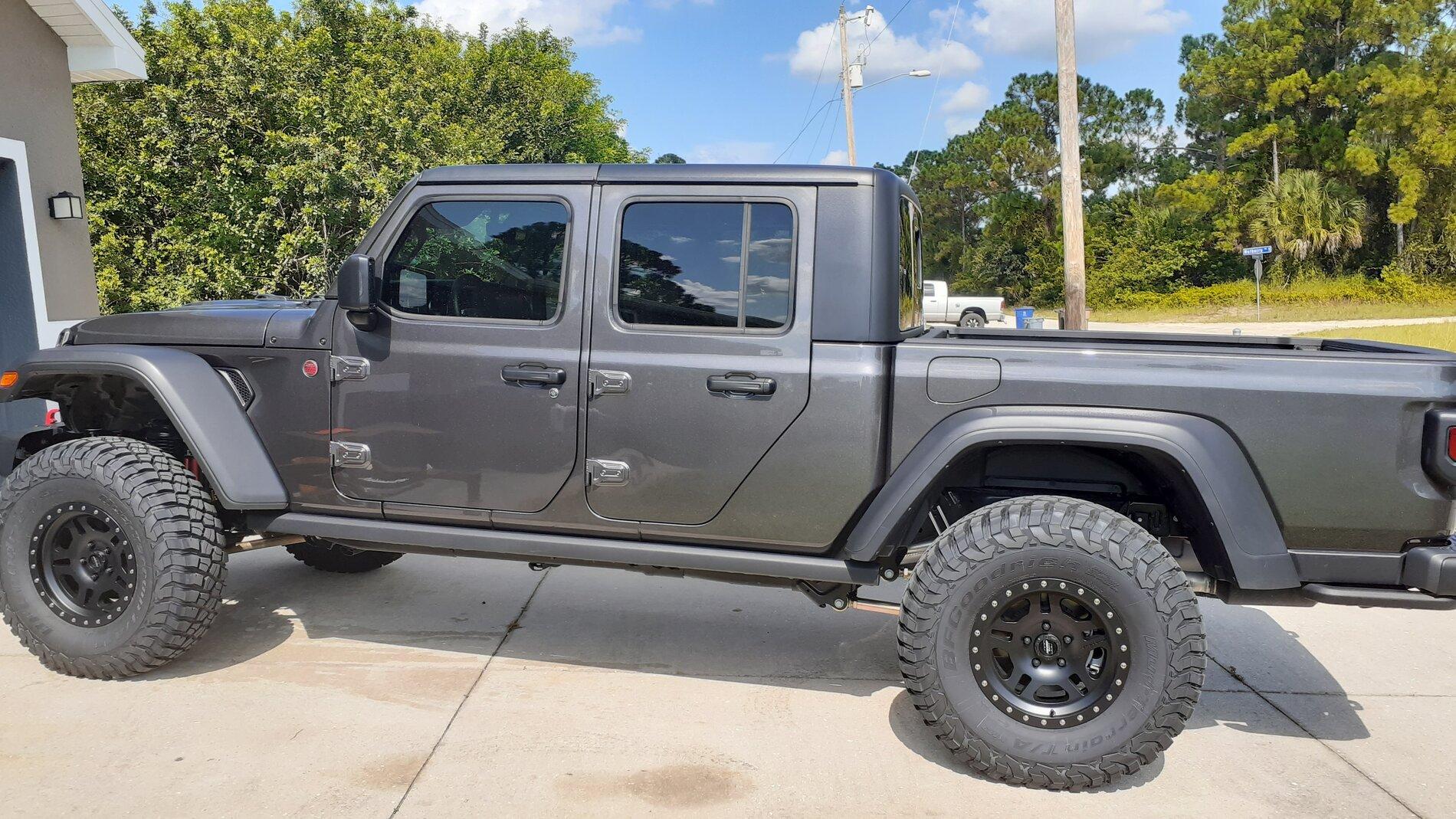 Jeep Gladiator Let’s see granite crystal jt’s with aftermarket wheels please proven
