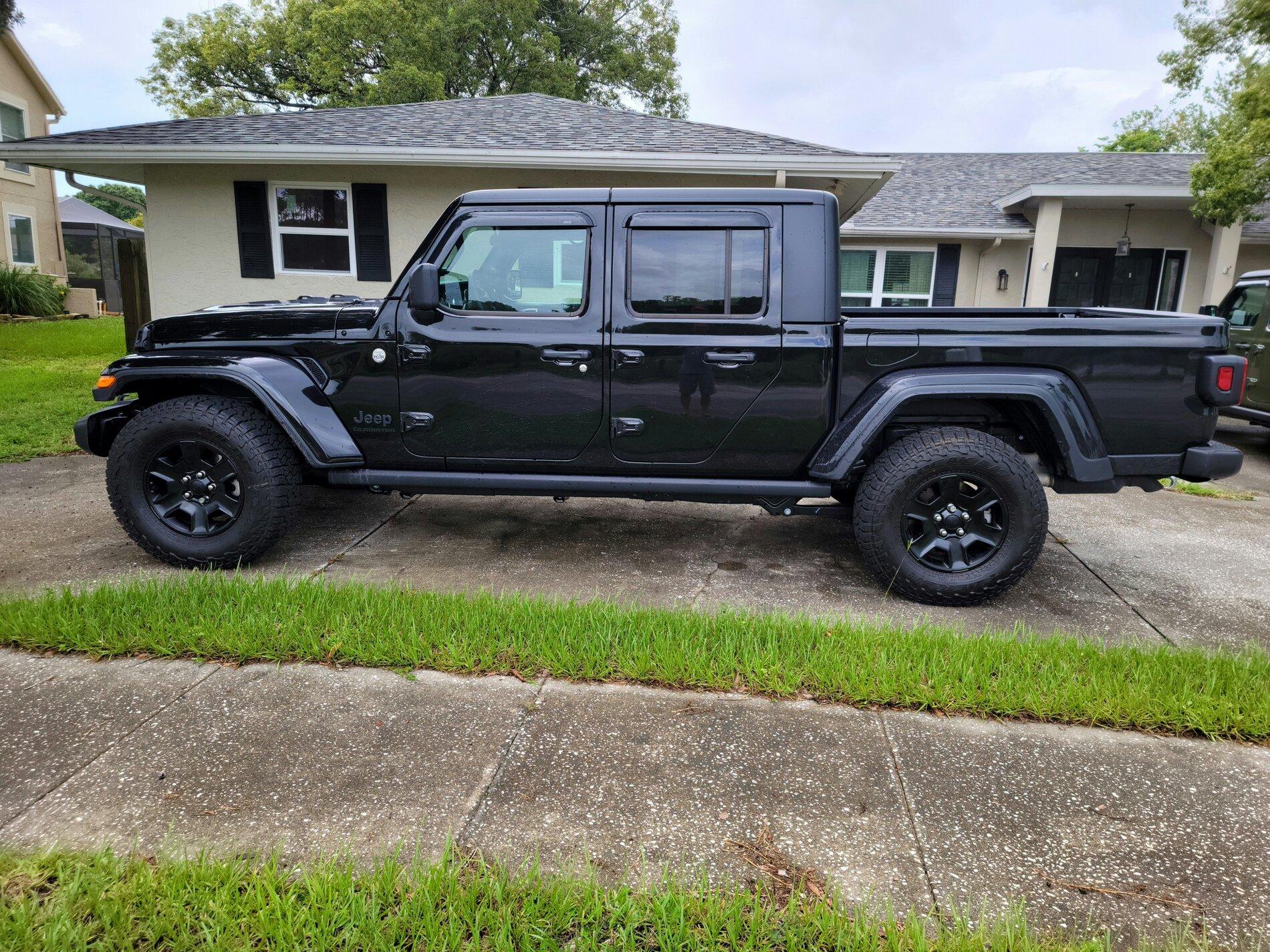 Jeep Gladiator Show me your sport and sport s with factory wheels and 33s. 20210703_132820_01