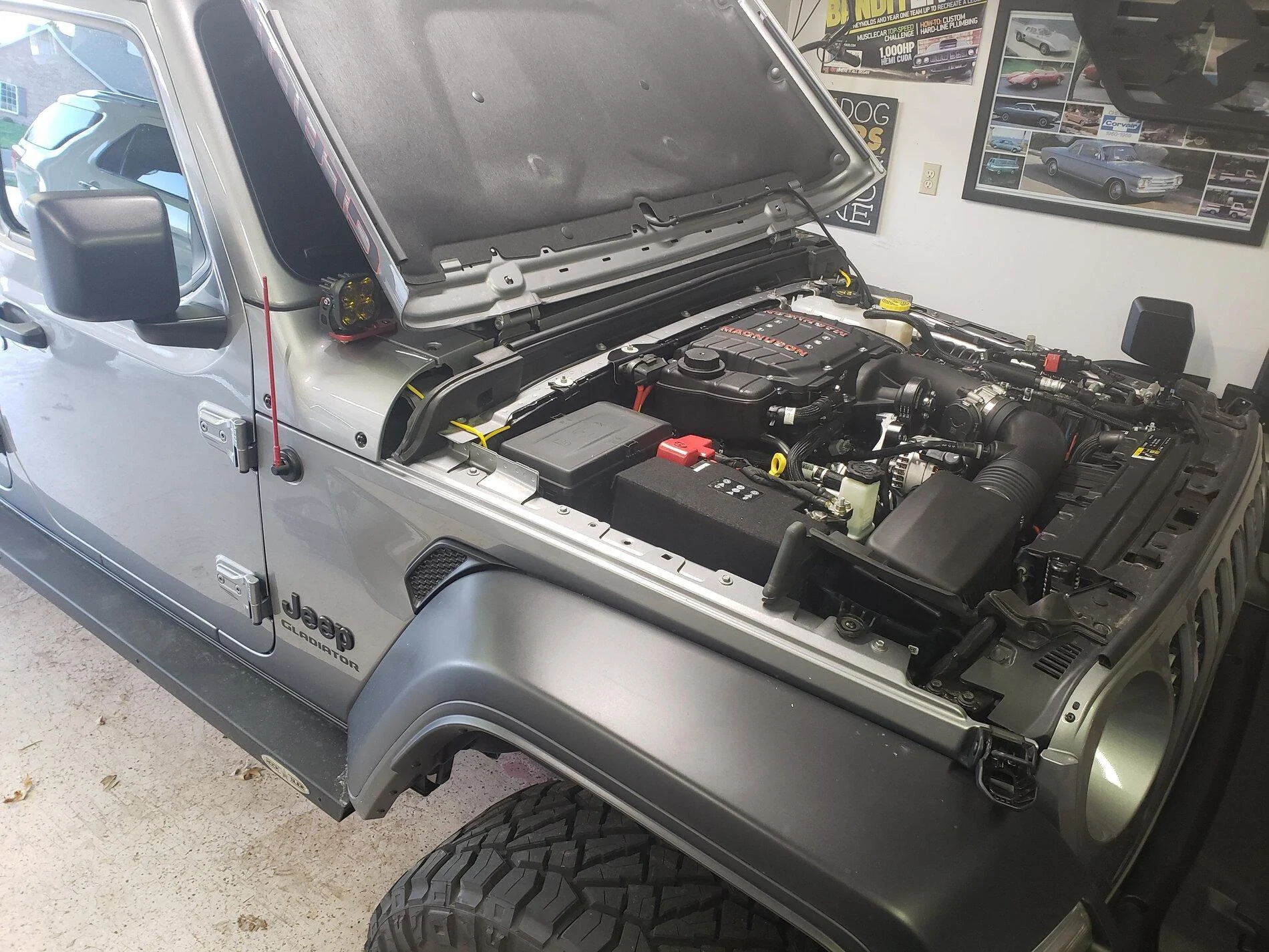 Jeep Gladiator JT vs Bronco Engine Bay 20200407_185057
