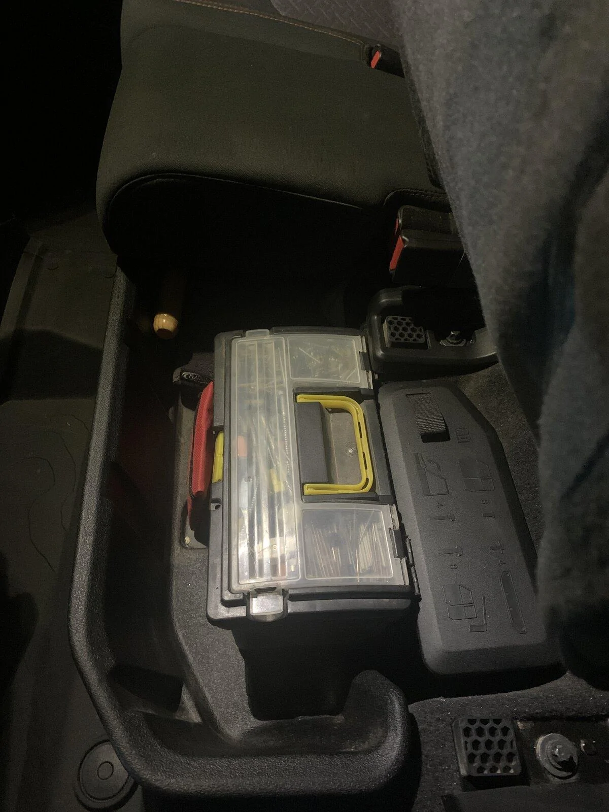 Jeep Gladiator Toolbox \ Toolkit that fits in rear underseat storage bin imag