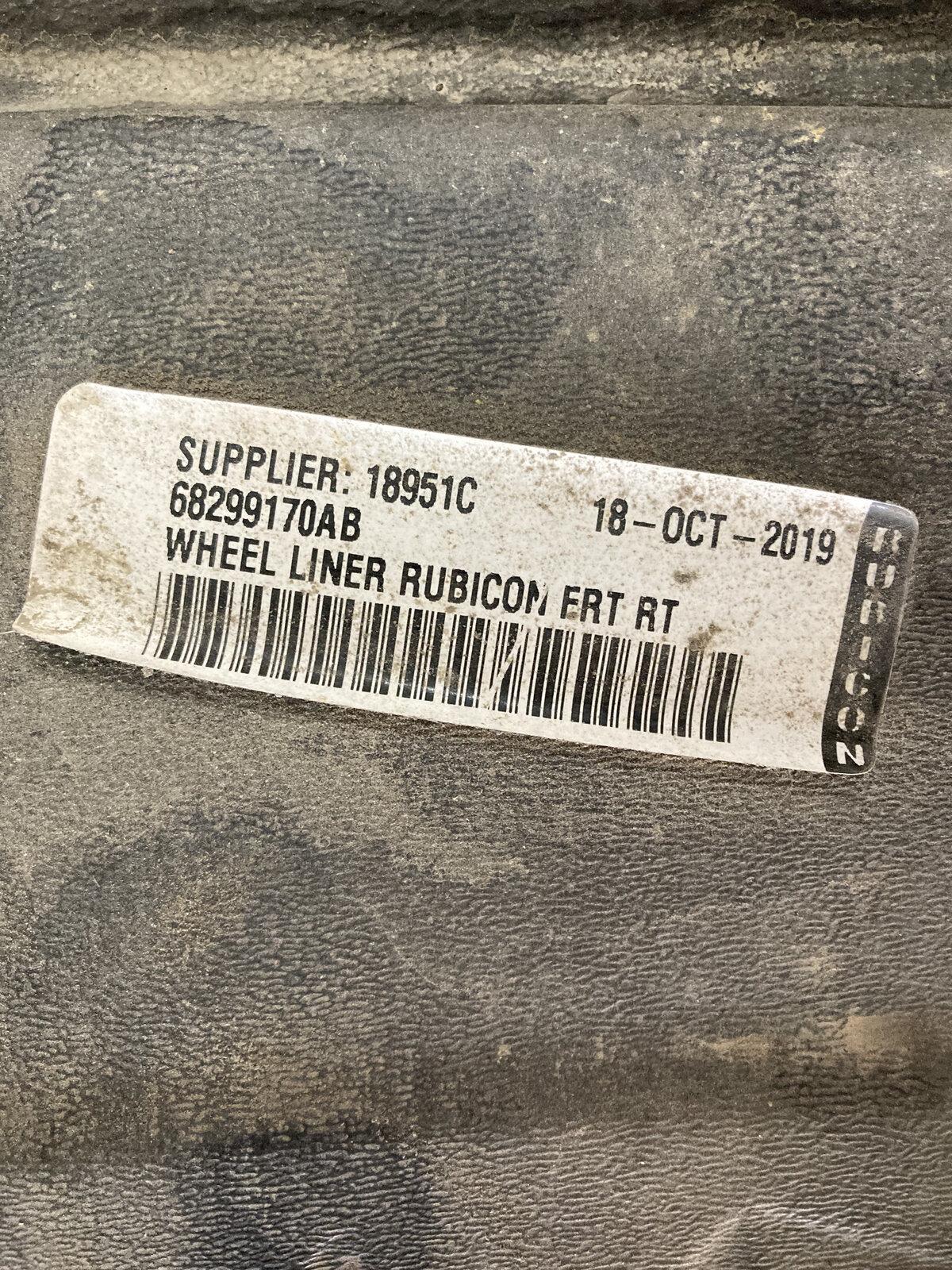 Jeep Gladiator Interesting fender liner damage and repair 3391CA86-2728-4D90-A5DF-1BE1D698AE5B