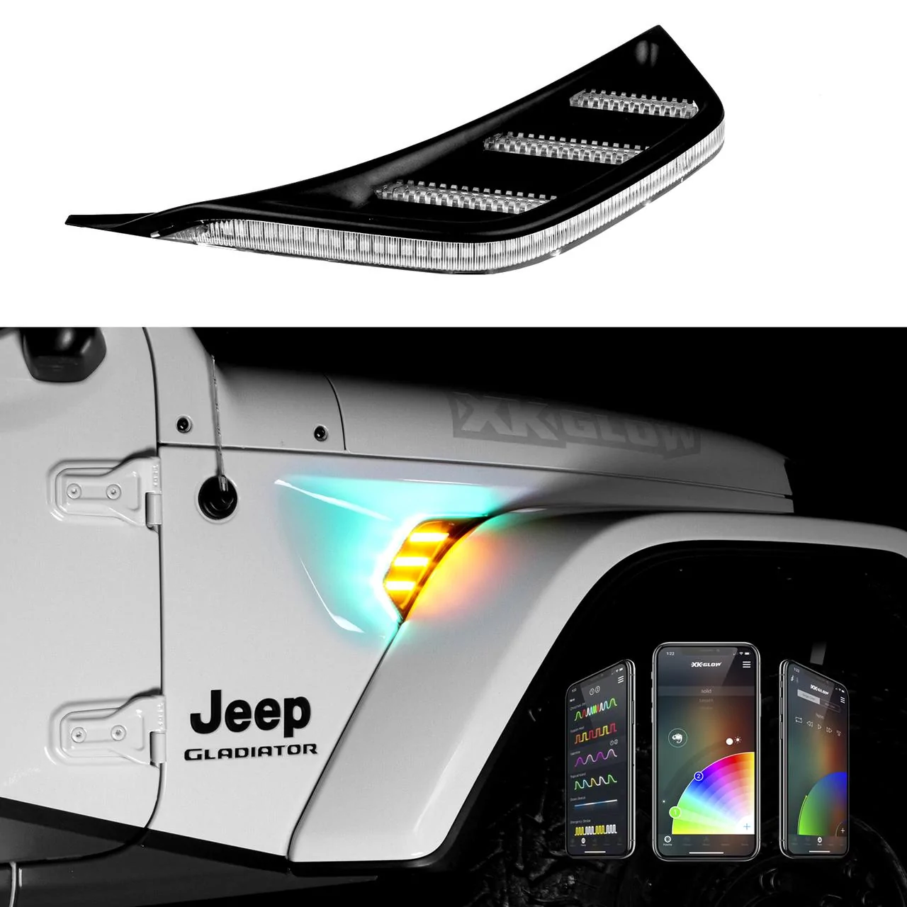 Jeep Gladiator Side marker RGB vent lights index_copy__50703.1606776278