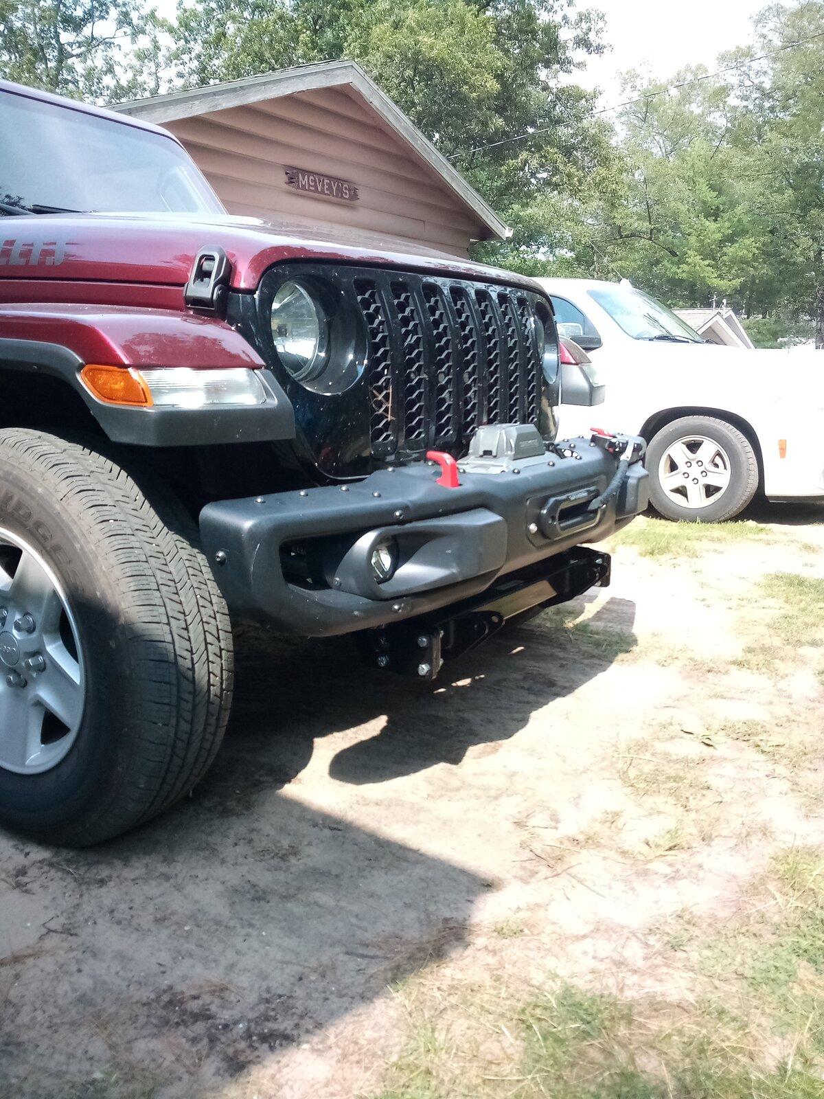 Jeep Gladiator Snow plow on a jt IMG_20210803_162503