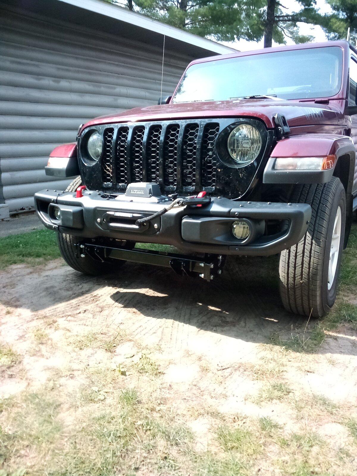 Jeep Gladiator Snow plow on a jt IMG_20210803_162447