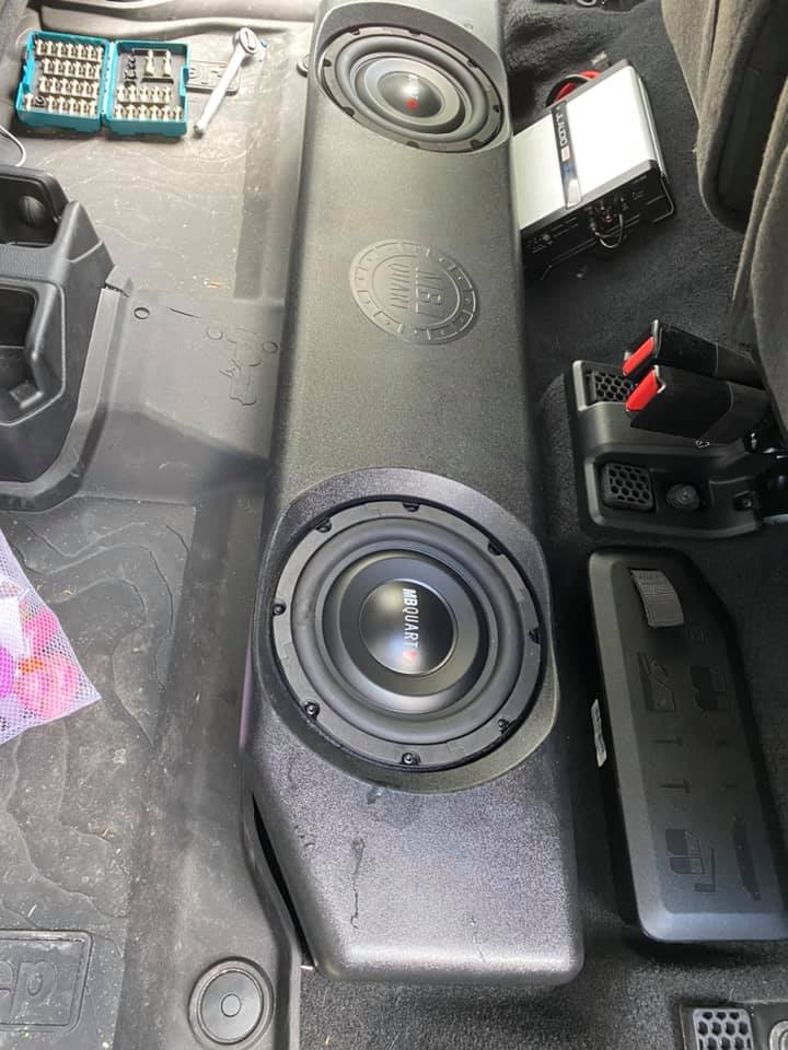 Jeep Gladiator Jeep Gladiator Subwoofer Upgrade Options (Bazooka's?) box installed