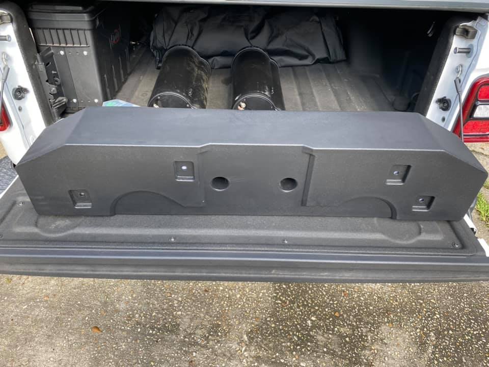 Jeep Gladiator Jeep Gladiator Subwoofer Upgrade Options (Bazooka's?) box underside