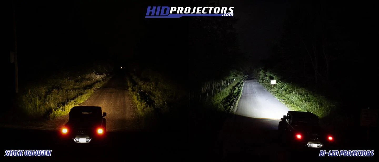 Jeep Gladiator Introducing *NEW* Bi-LED Projector Headlights for Gladiator & JL Wrangler side by sid