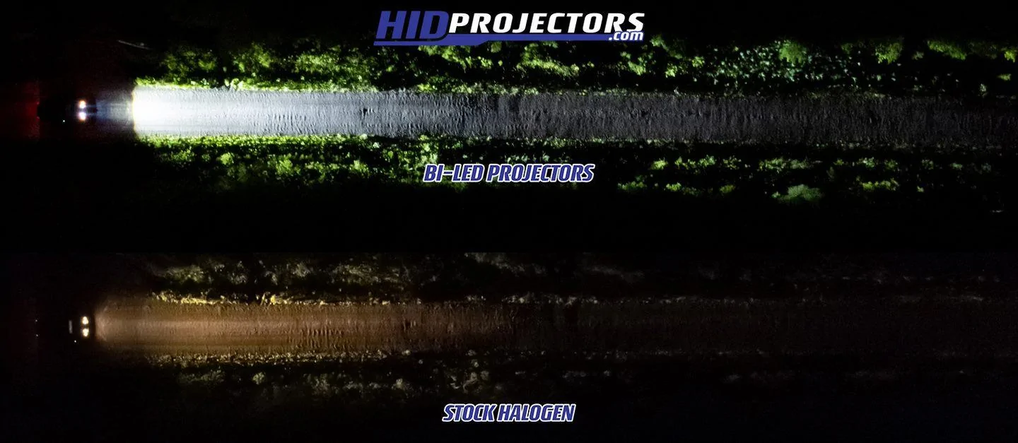 Jeep Gladiator Introducing *NEW* Bi-LED Projector Headlights for Gladiator & JL Wrangler dirt road comparison