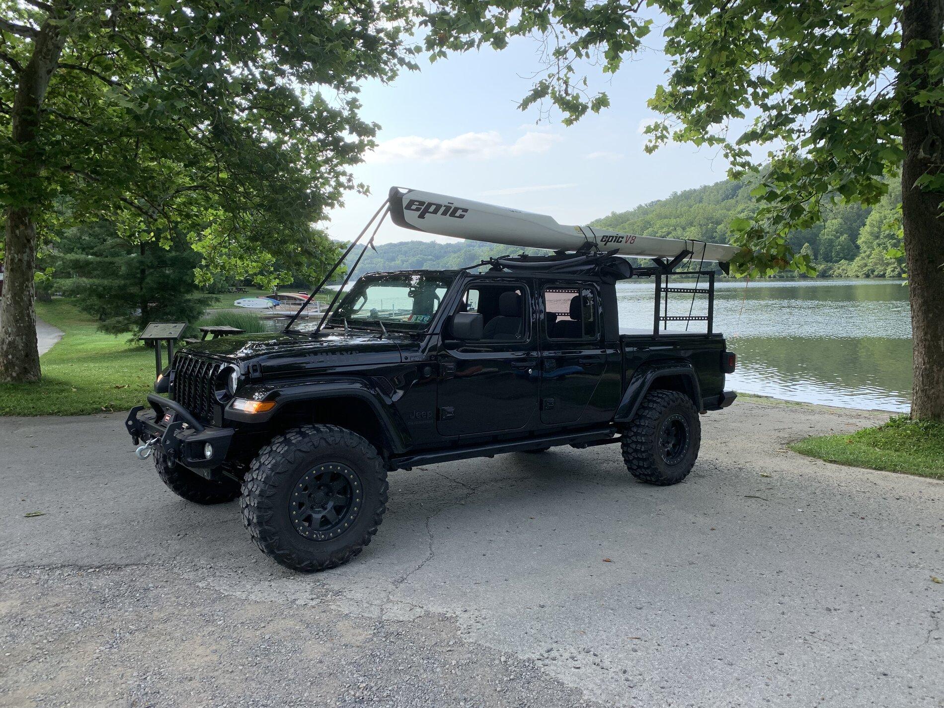 Jeep Gladiator How do you guys carry your kayaks? 0397D893-A52F-486D-997E-CA4D4DDEF831