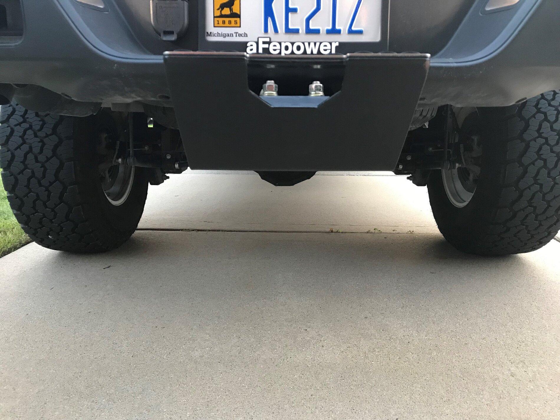 Jeep Gladiator Which hitch skid plate? BA front pic