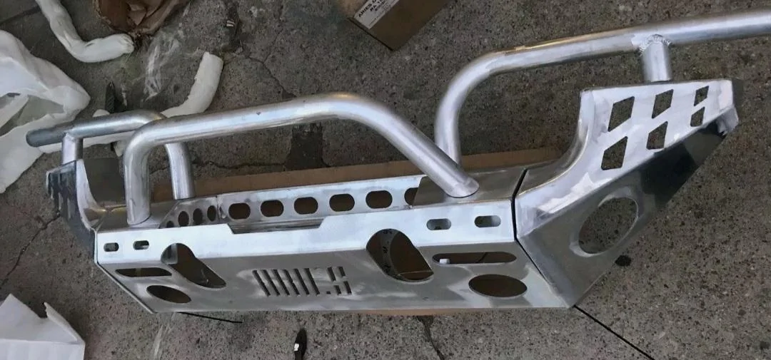 Jeep Gladiator Fitted an Aries Trailchaser JK aluminum front bumper 20210806_154015