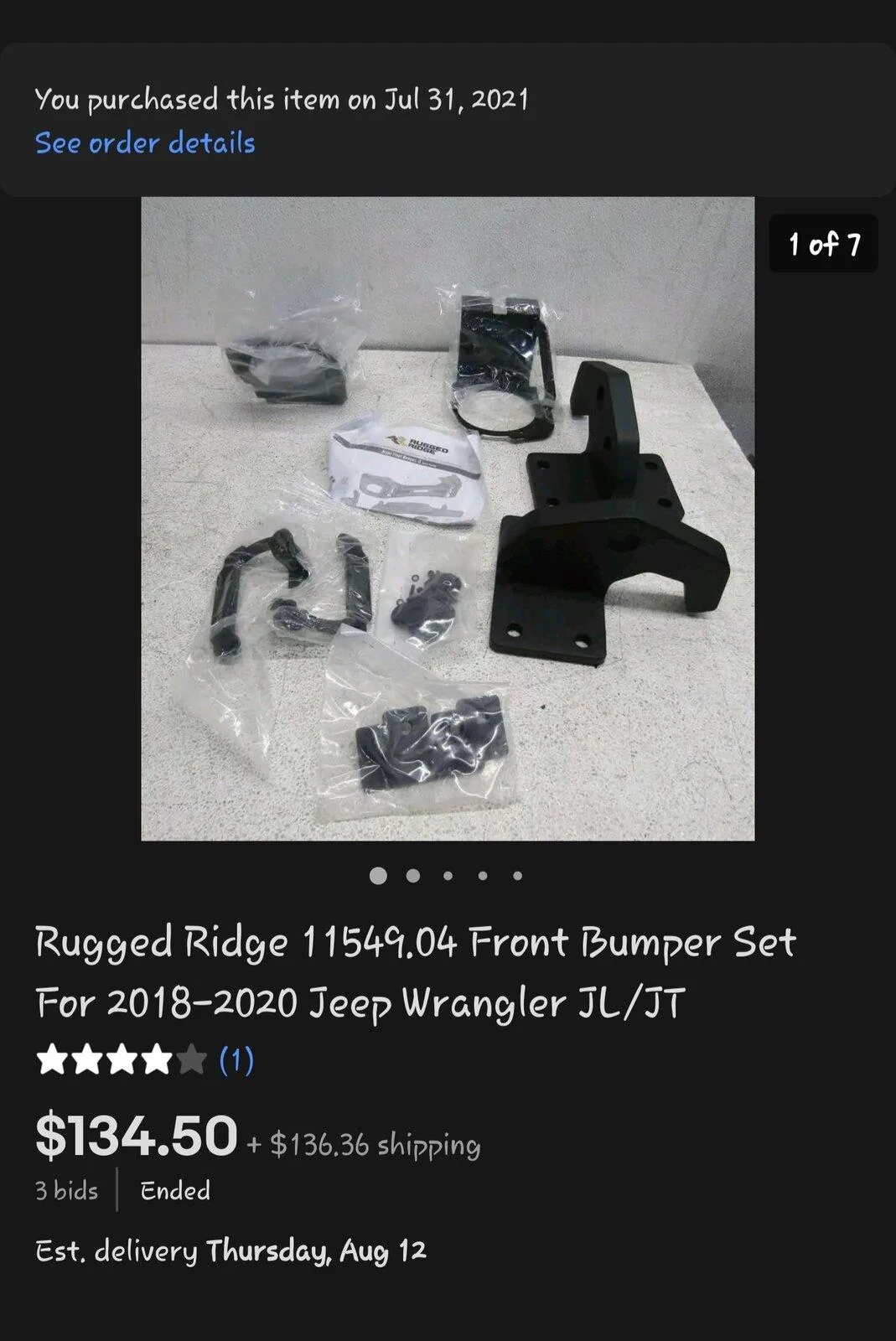 Jeep Gladiator MOJAVE Edition Gladiator JT Club Screenshot_20210808-085156_eBay