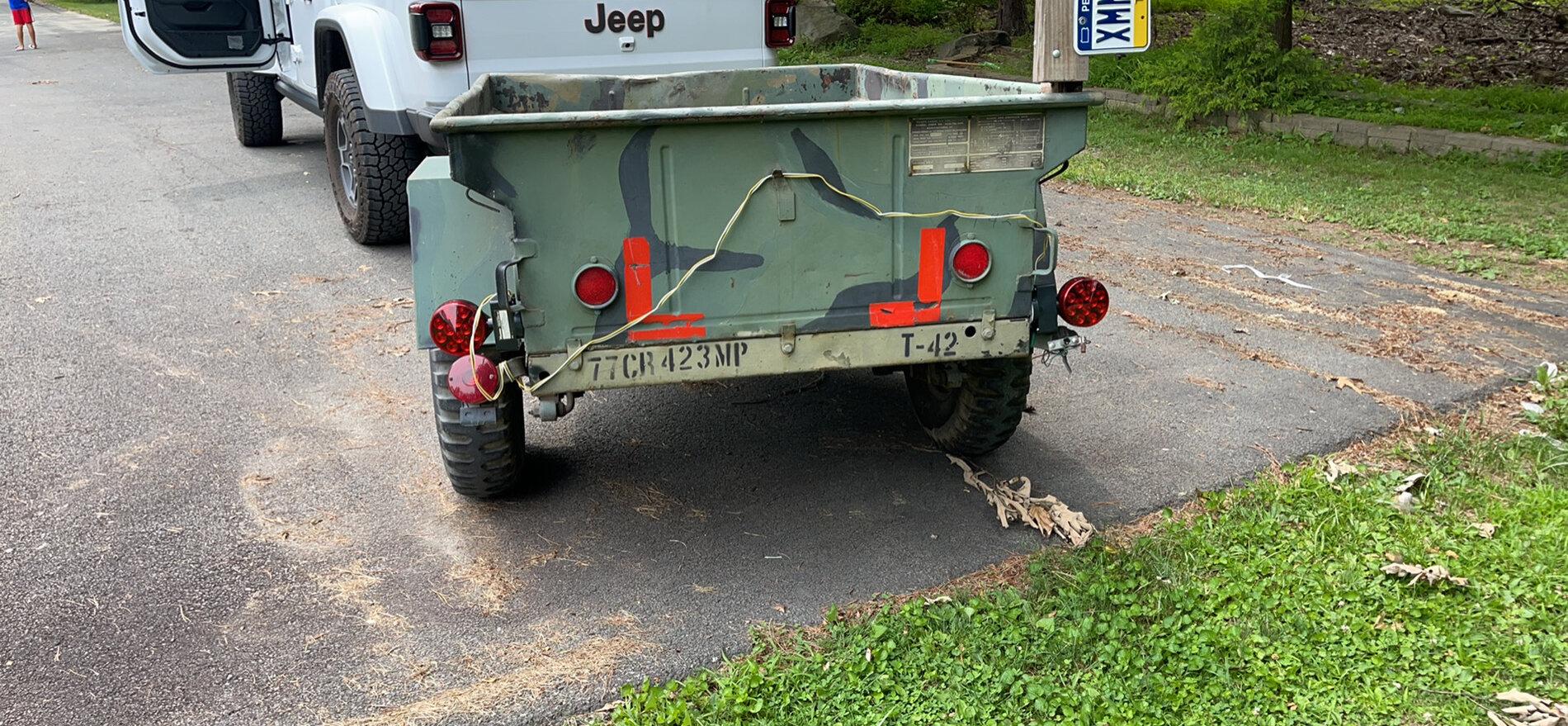 Jeep Gladiator M416 Original Trailer 1966 $1,400 BCBCB52A-18C0-4978-9EFF-2615858F8519